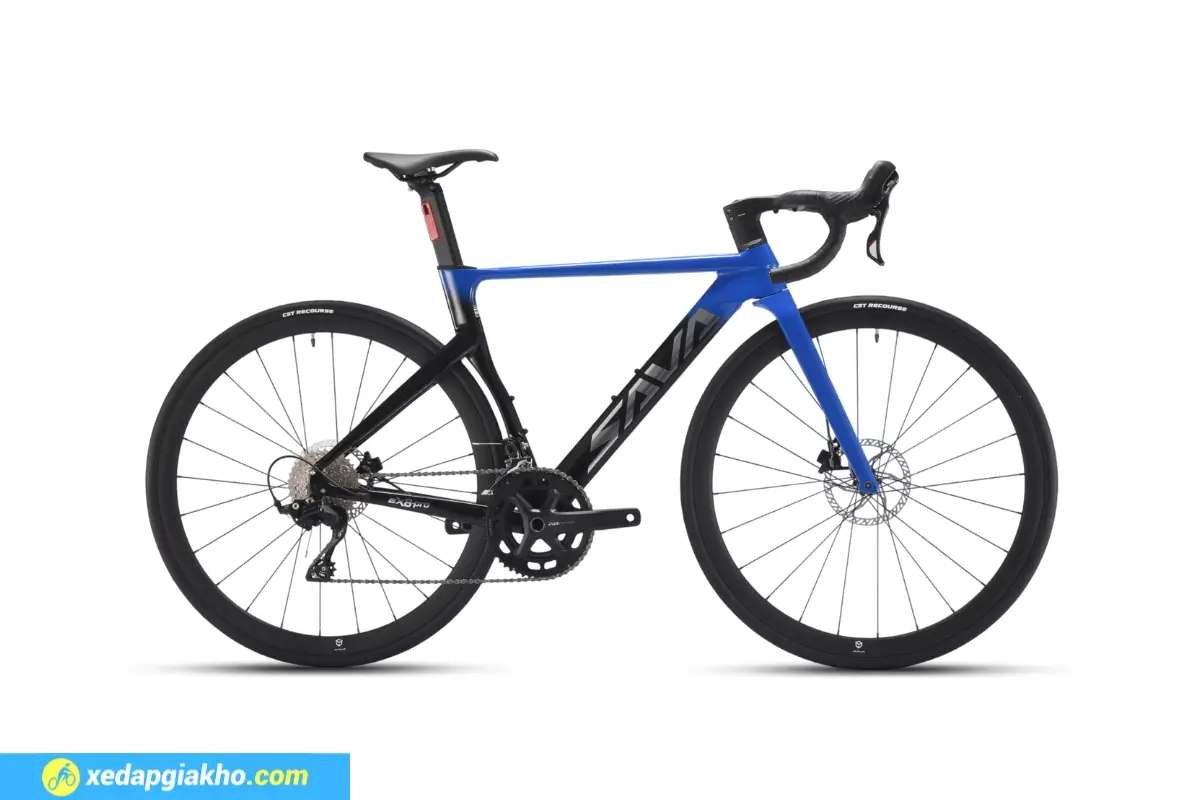 Xe đạp đua Sava EX8 Pro R7100 màu xanh đen