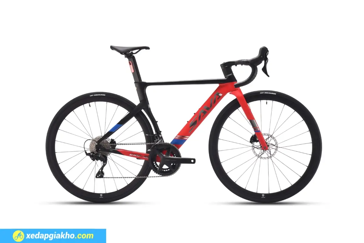 Xe đạp đua Sava EX8 SL màu đỏ đen