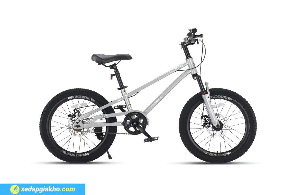 Xe Đạp Trẻ Em Raccoon Nelson 18 Inch 3 Xe đạp trẻ em Raccoon Nelson màu ghi