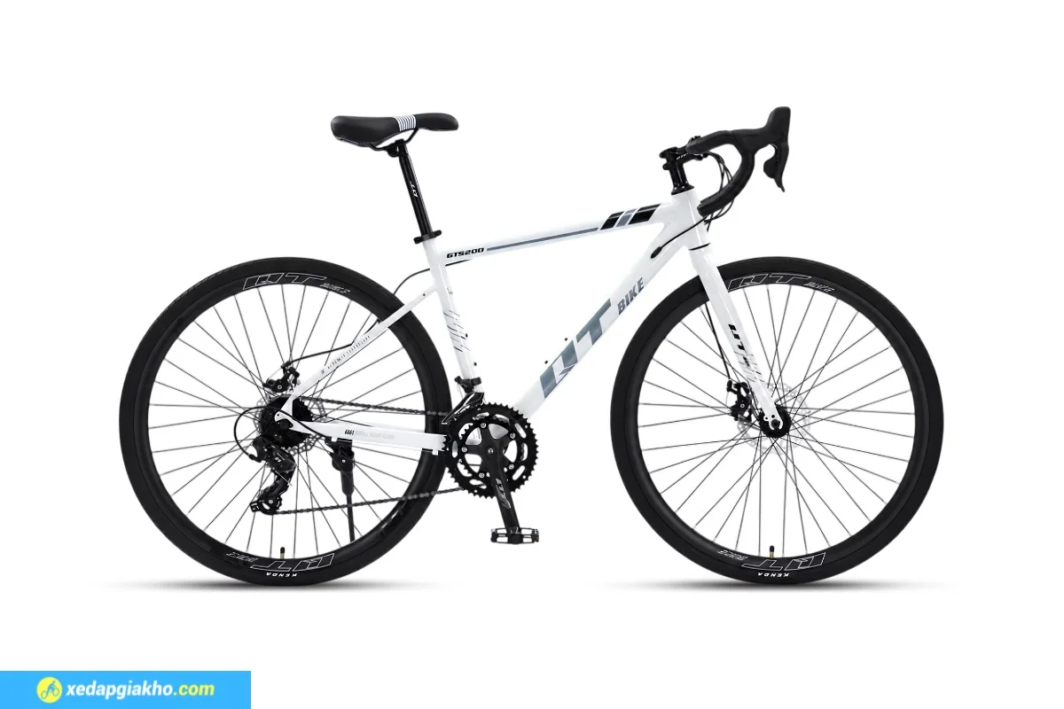 Xe Đạp Đua QT Bike GTS200 - Khung Nhôm 3 Xe đạp đua QT Bike GTS200 màu trắng