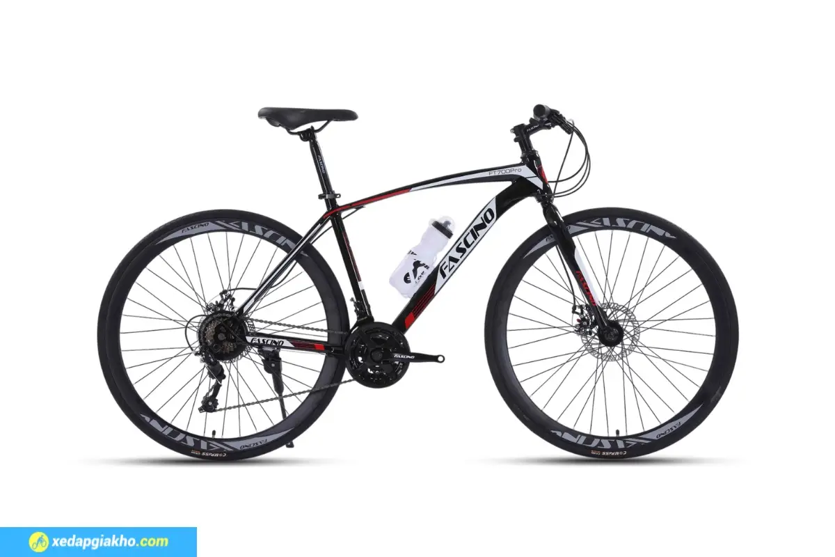 Xe đạp Touring FT700 Pro màu đen đỏ