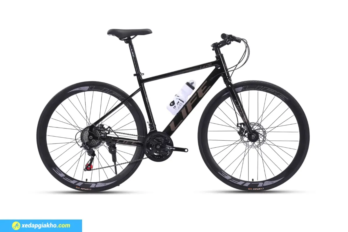 Xe Đạp Touring Life TX20 6 Xe đạp touring Life TX20 màu vàng đồng đen