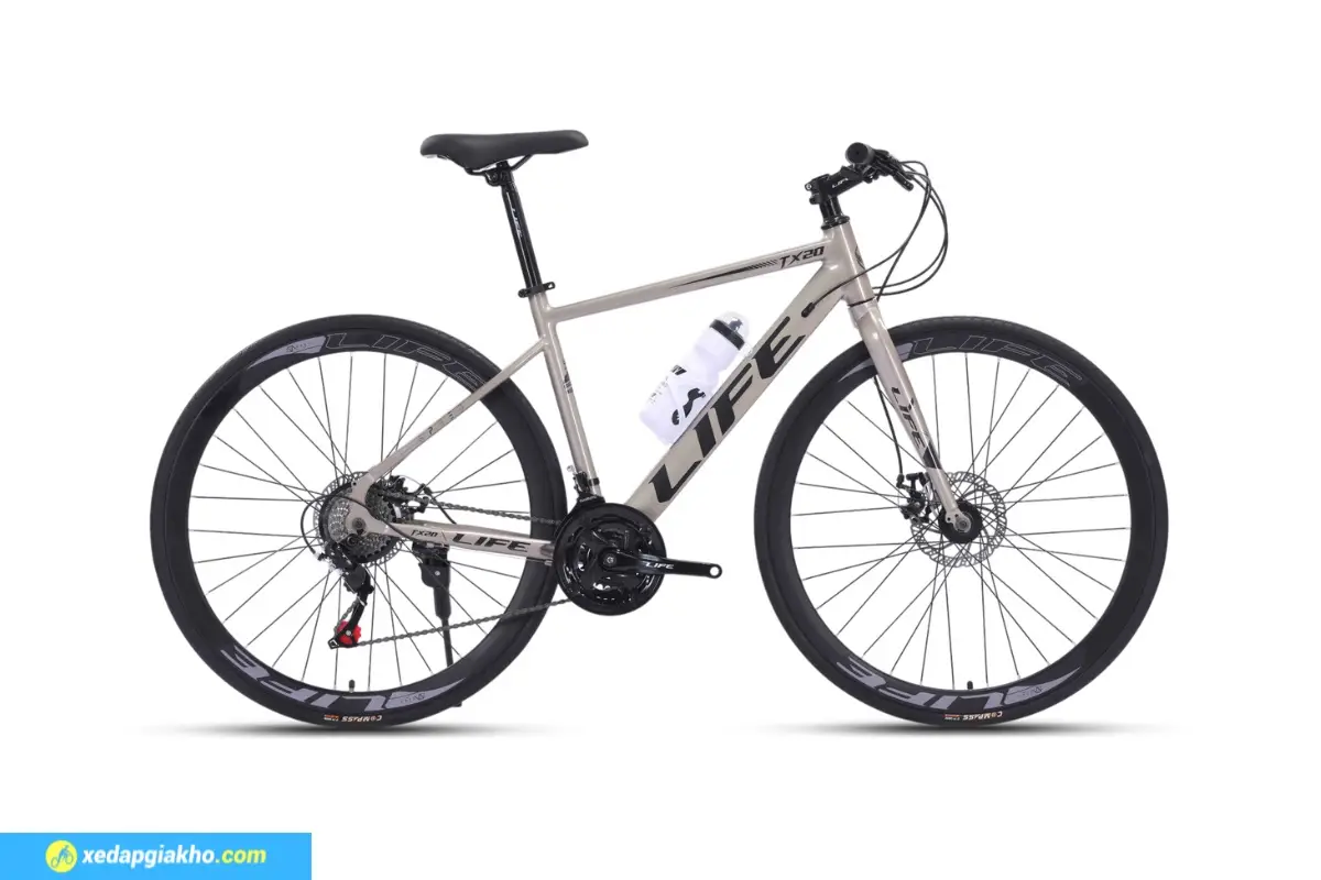 Xe Đạp Touring Life TX20 5 Xe đạp touring Life TX20 màu vàng đồng đen