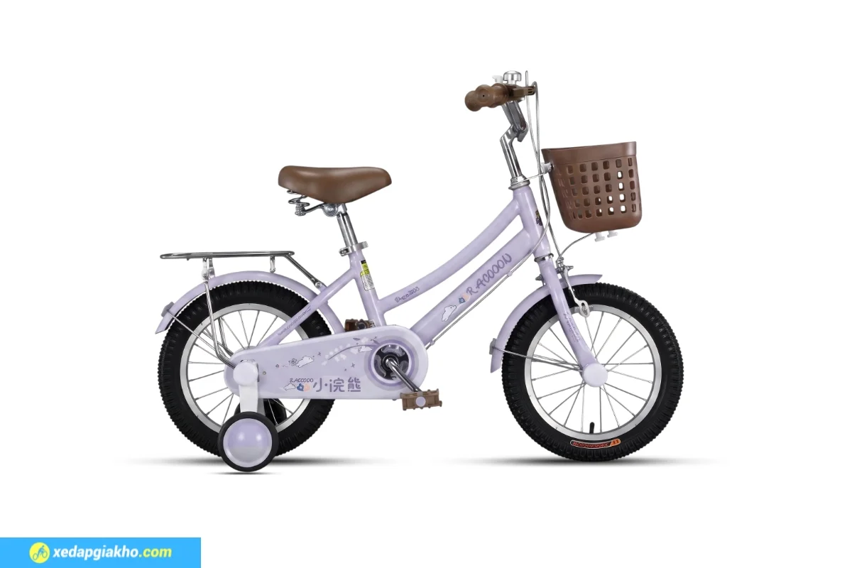 Xe đạp trẻ em Raccoon Lana màu tím