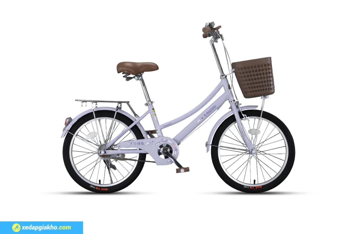 Xe đạp trẻ em Raccoon Lana màu tím