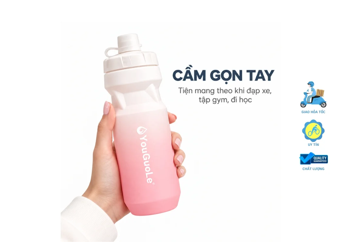 Bình Nước Xe Đạp YouGuoLe 4 Bình nước xe đạp Youguole cầm gọn tay