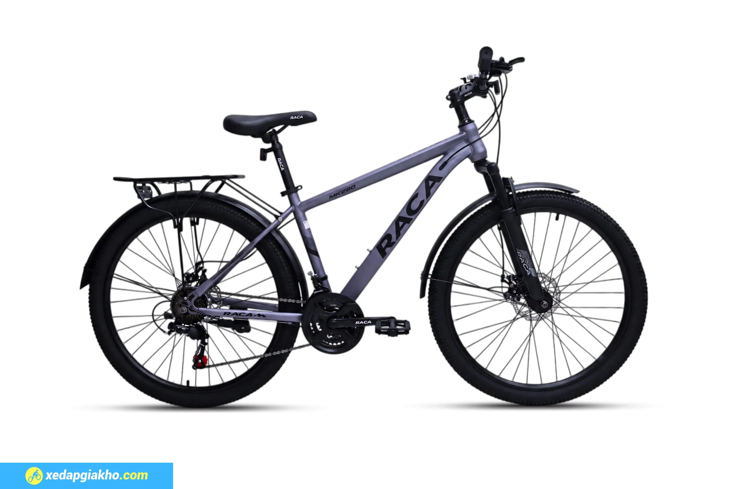 Xe đạp địa hình MTB Raca MK280 26 inch màu xám