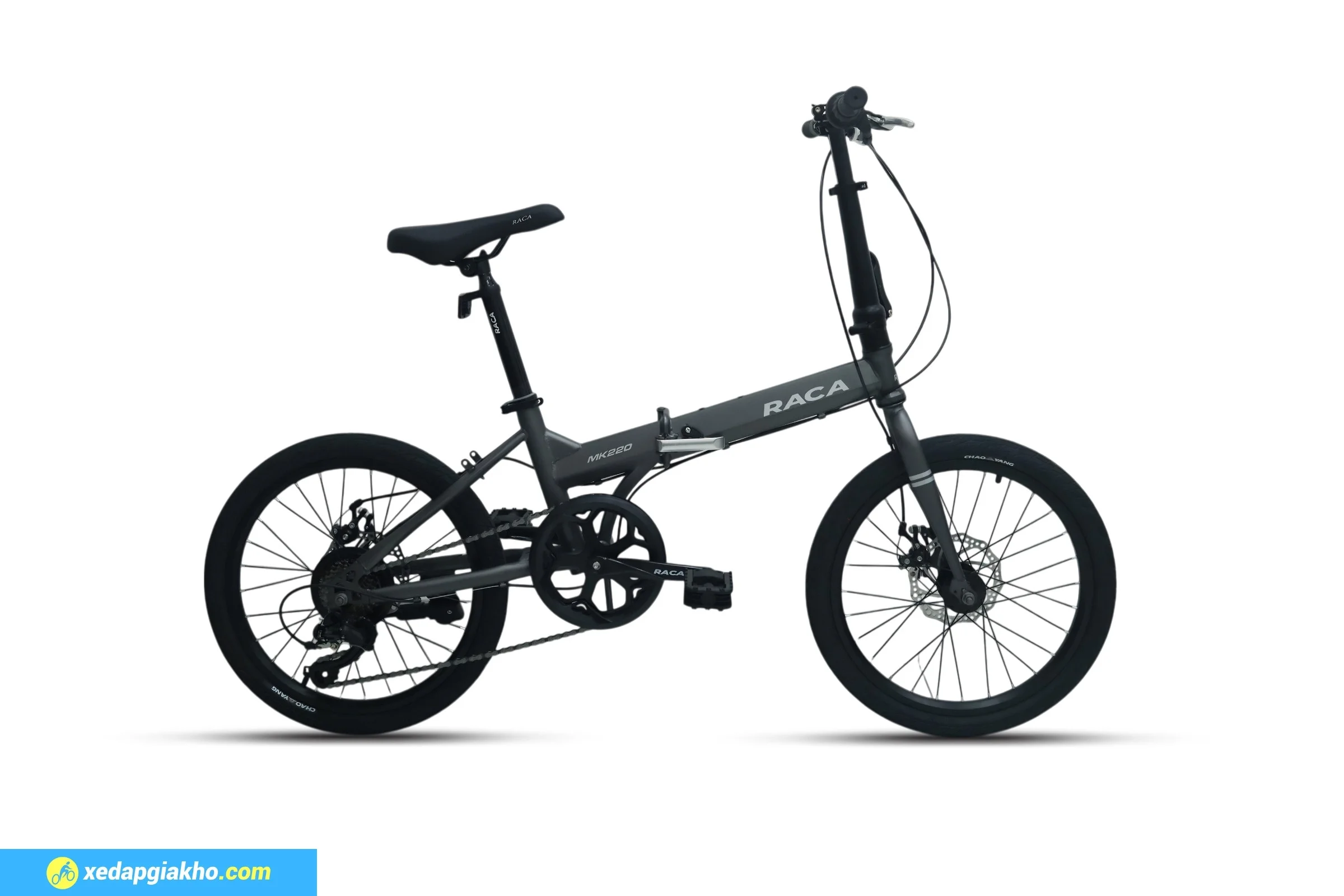 Xe Đạp Gấp Raca MK220 20 Inch - Phanh Đĩa Cơ 2 Xe đạp gấp Raca MK220 20 inch màu xám