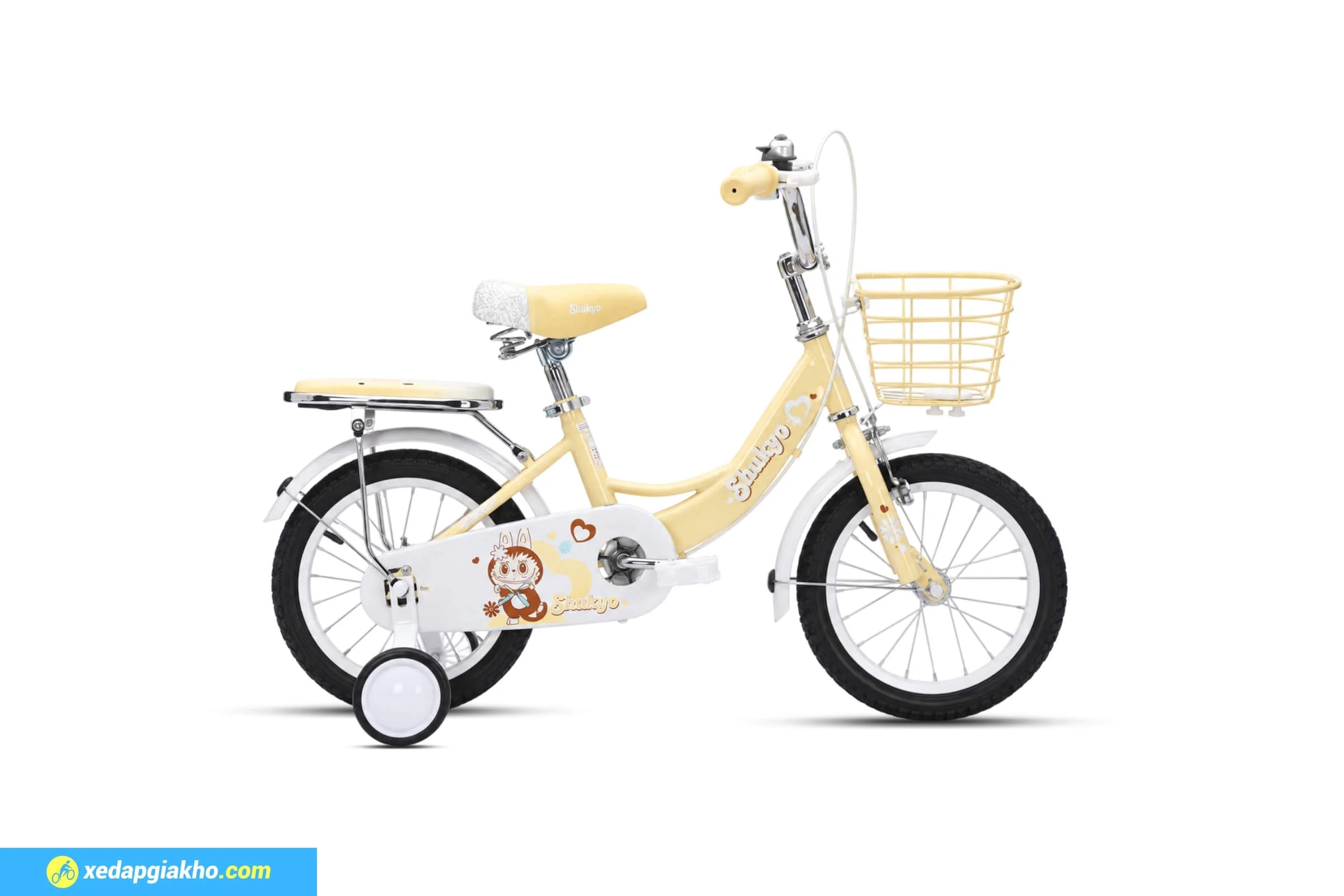 Xe Đạp Trẻ Em Bé Gái Shukyo S002 LBB 2 Xe đạp trẻ em Shukyo S002 LBB màu vàng